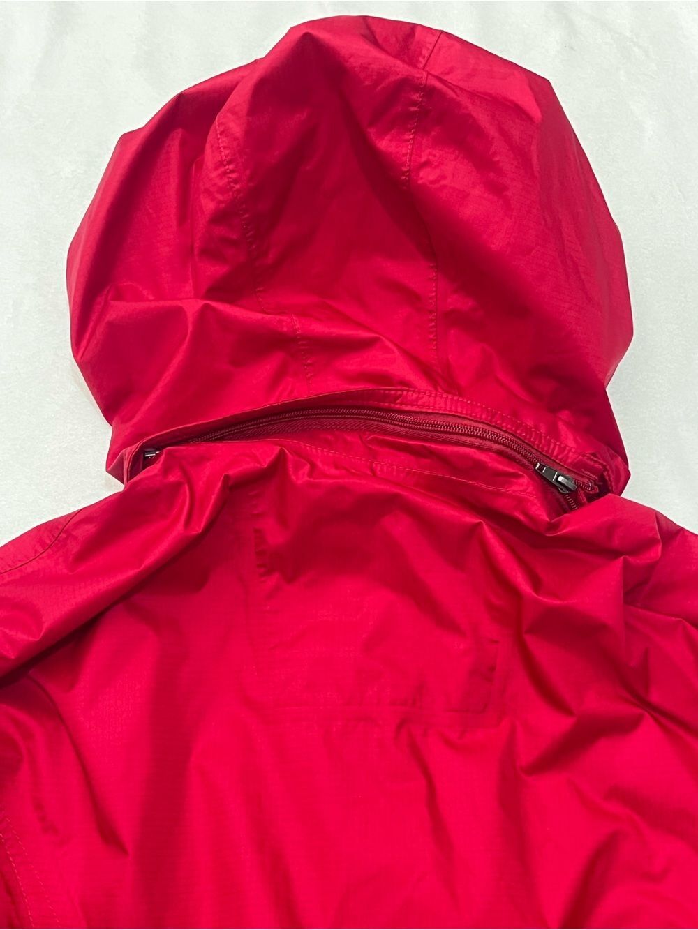 Eddie Bauer WeatherEdge Plus Vibrant Red Hooded Waterproof Rain Jacket Womens XL - Picture 12 of 16